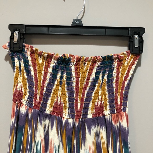 Boho Strapless Maxi Dress - Picture 2 of 3